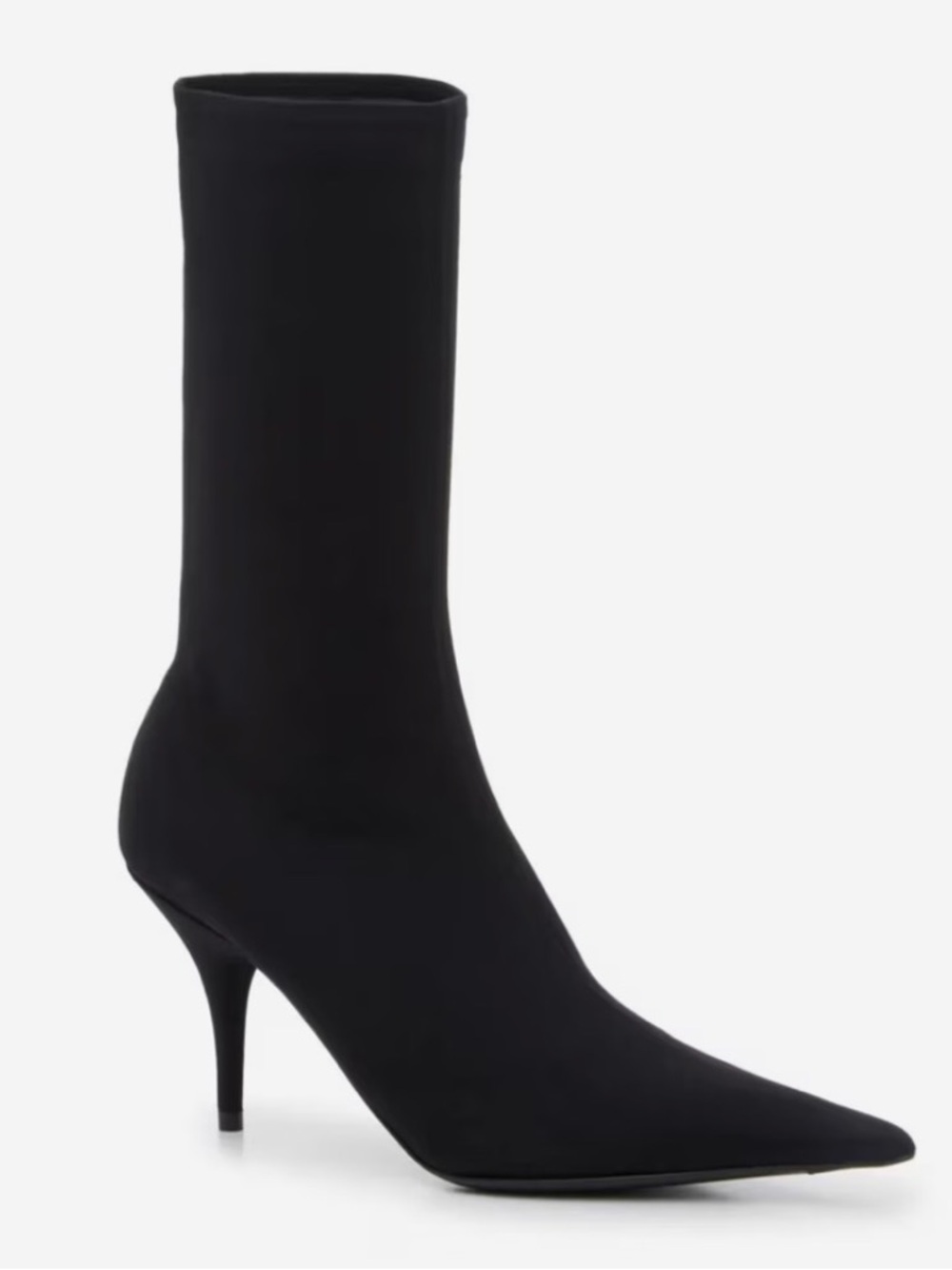 Balenciaga Black Stretch Sock Stiletto Boot